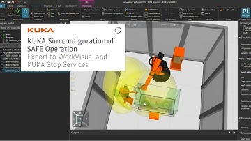 KUKA.Sim 4.1 configuration of SAFE Operation Part 3: Export to WorkVisual and KUKA Stop Services