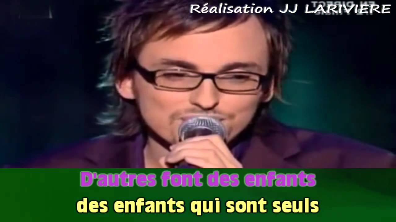 Christophe Willem Ps Je T'aime CHRISTOPHE WILLEM POUR NE PAS VIVRE SEUL I G JJ Karaoké - Paroles - YouTube