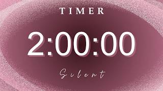 2 Hour Countdown Timer | No Music | Ambience for Focus, Study, Work & Productivity