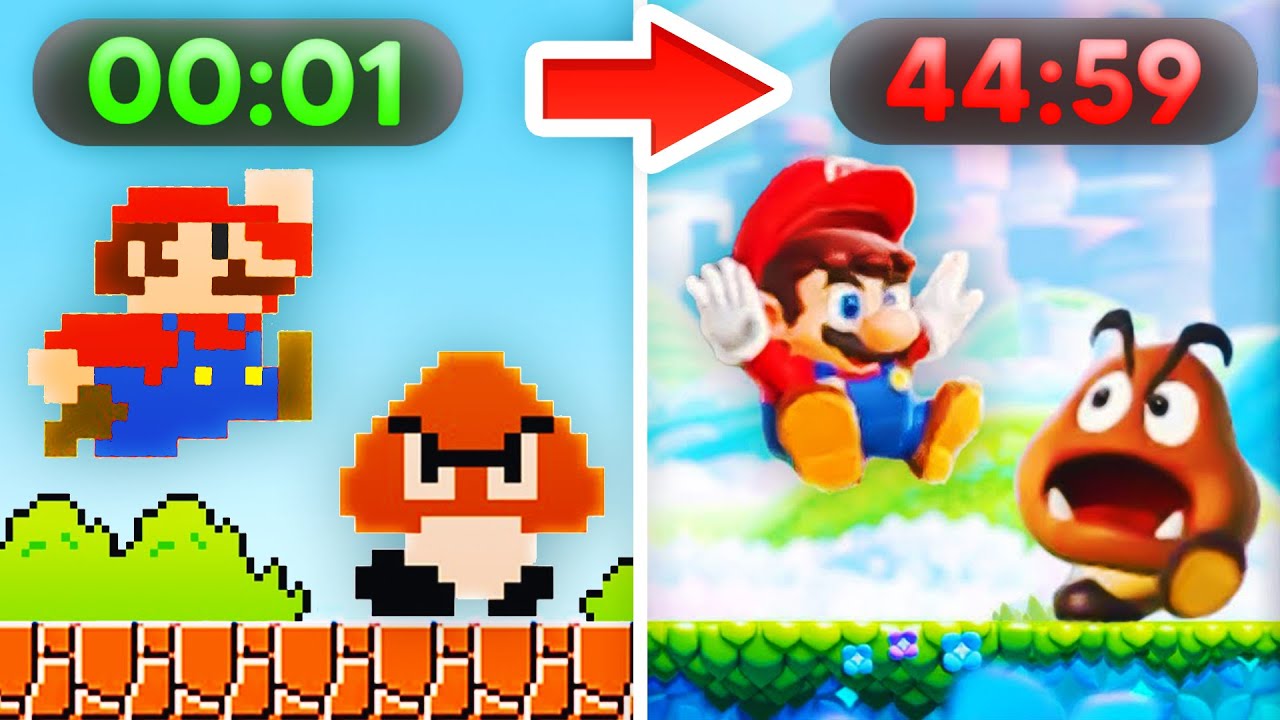 Schaffe ich JEDES Mario 1-1 Level in unter 45 Min?