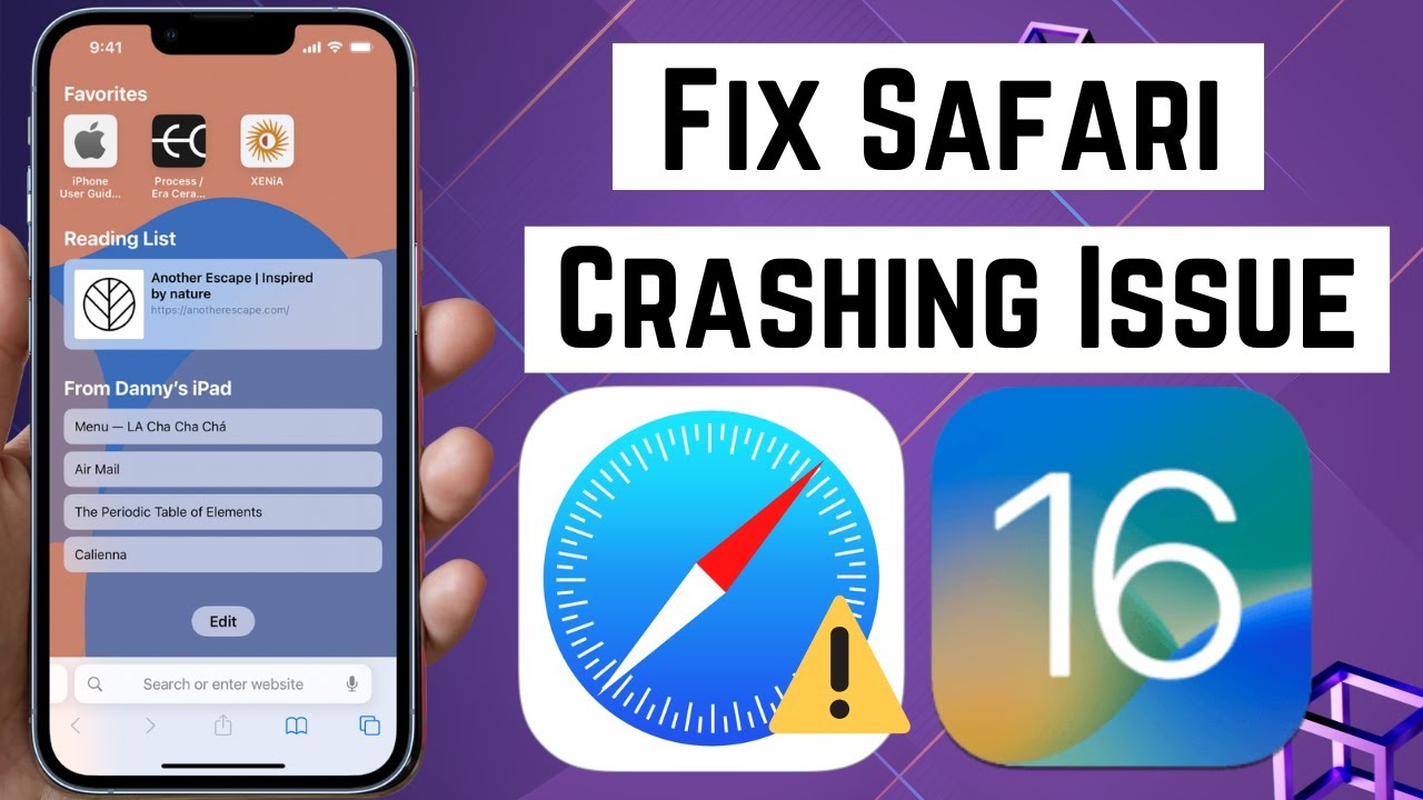 safari iphone keeps crashing