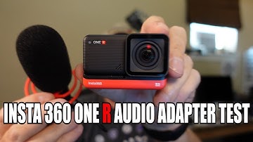Insta 360 One R audio adapter test with external microphones