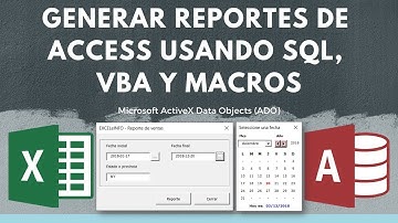 Generar Reportes de Access desde Excel usando SQL Query, VBA y ADO @EXCELeINFO