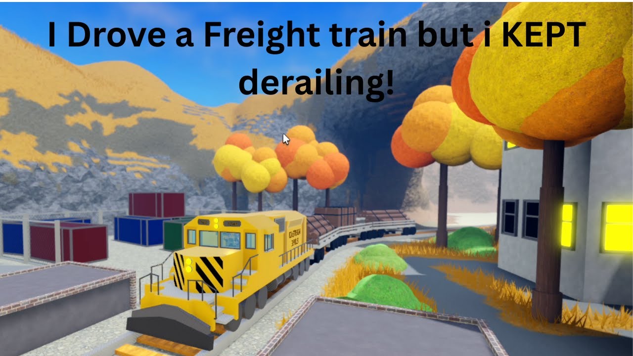 Я управлял грузовым поездом, но он ПОСТОЯННО сходил с рельсов!