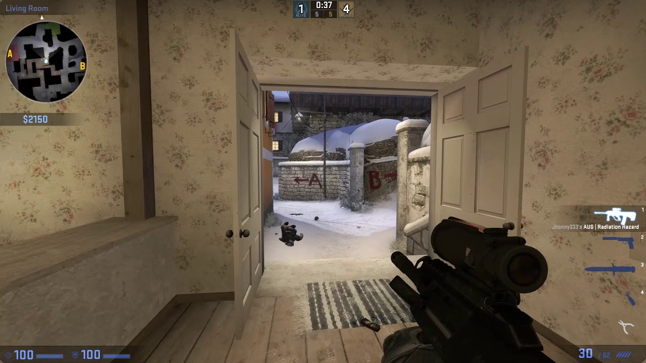 A man with a gun - A round of CS:GO.