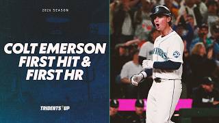 Mariners Top Prospect Colt Emerson HOMERS for his FIRST MLB Hit!