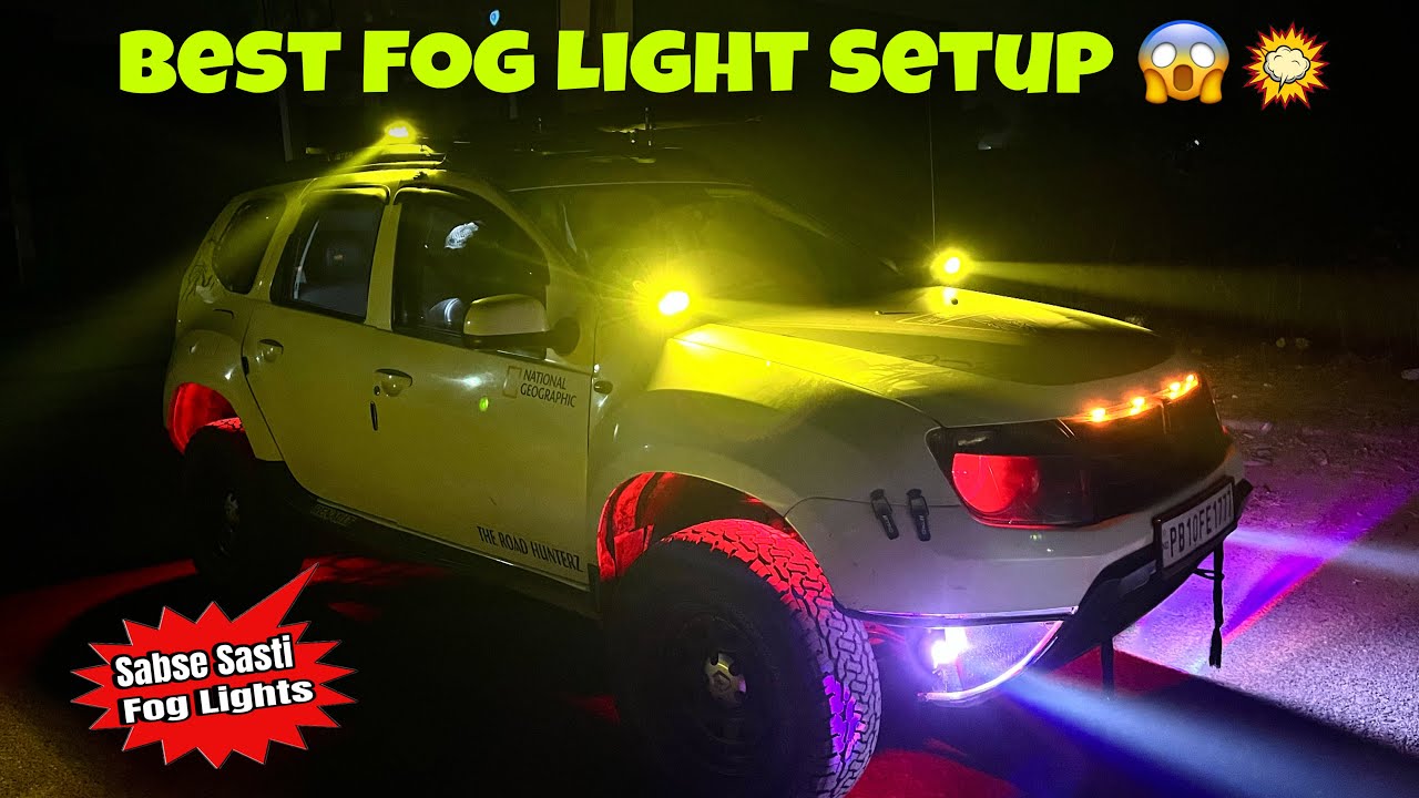 Bas यही chahiye tha apni DUSTER ke liye | Best Fog Lamp Setup | ​⁠​⁠