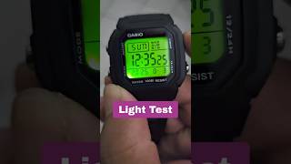 Casio W800H LED Light Test