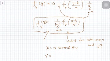06 Derived Distribution — Linear Function of Random Variable