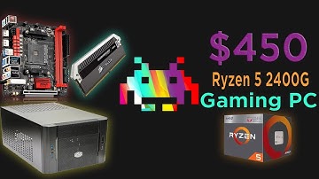 $450 Ryzen 5 2400G Mini ITX Gaming PC ! - Console Killing HTPC !