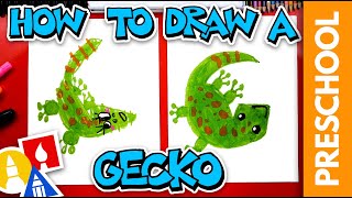 How To Draw A Gecko - Letter G - Preschool