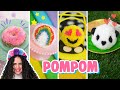 DIY POMPOM ARCO-ÍRIS, DONUT, PANDA & EMOJI | Paula Stephania