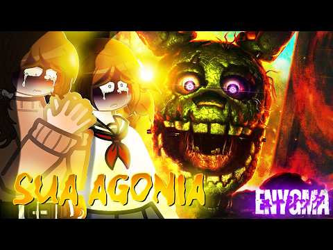 [🇧🇷🇪🇸🇺🇲] Kokujin No Tenkousei React rap do Sua Agonia | Springtrap/William Afton ENYGMA [NTR]