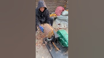 #Hydraulic wood splitter #Save time and effort #Hardware tools #Chopping wood magic tool