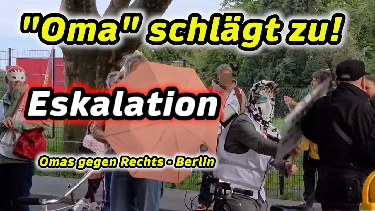 😱Eskalation 🤬"Oma" schlägt zu! 💥gesichert durchgeknallt