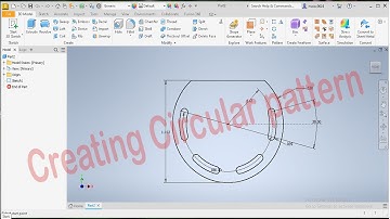 Creating Circular pattern in Autodesk inventor 2023