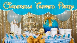 Cinderella Themed Party Table Decor Ideas | BalsaCircle.com