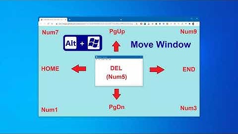 Alt+Win HotKeys - Shortcuts to Move and Resize windows