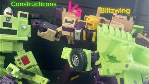 Constructicons vs Blitzwing stop motion 