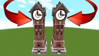 How To Minecraft: Make A Clock Tower! Tutorial