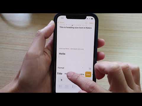 iPhone 12: How to Increase/Decrease the Text Size & Format in the Notes App