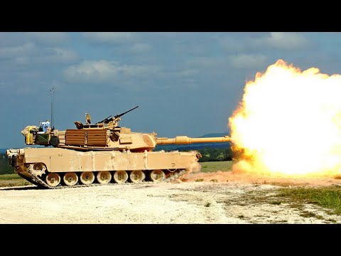 Танк M1A2 Abrams/ Взгляд изнутри/Стрельбы