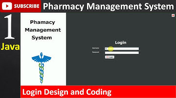 1. Pharmacy Management System in java - Login Page (JFrame, Mysql Database, Netbeans IDE)
