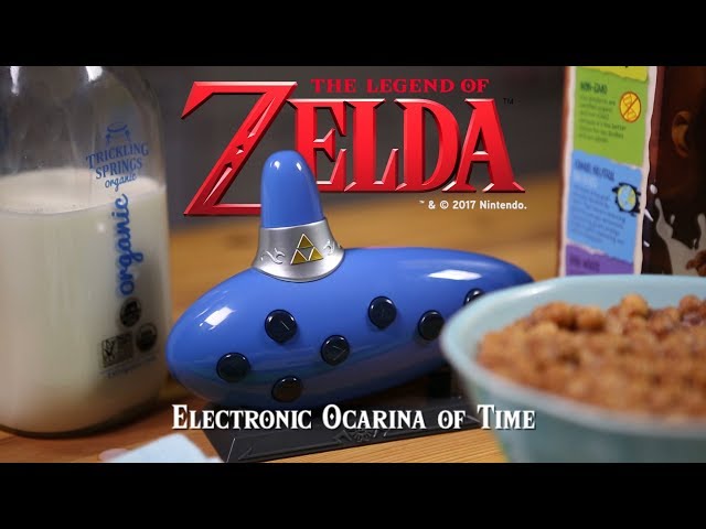 NEW ThinkGeek Legend of Zelda Replica Electronic Ocarina of Time Triforce  Music