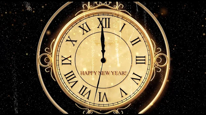 Happy New Year CLOCK 2022 - Countdown Timer with Sound Fireworks 4K UHD