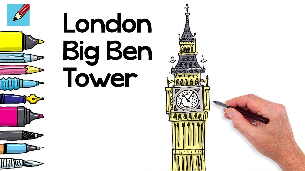 How to draw a 3D Big Ben / Step by Step for Beginners - video Dailymotion