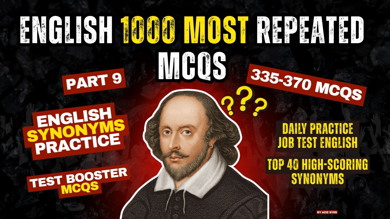 Most Repeated Synonyms | Part 9 (335–370) | Competitive Exam Prep