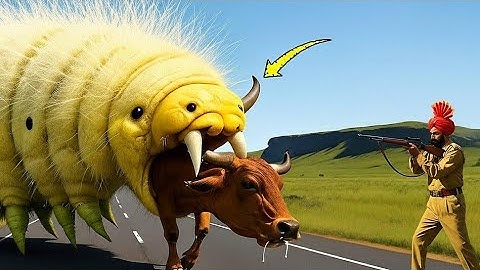 Heroic Rescue Team Saves Greedy Cow from Giant Bug Terrifying Attack