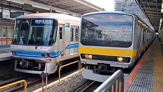 JR東日本中央・総武緩行線E231系B11編成各駅停車千葉行き中野駅到着(2023/7/20)