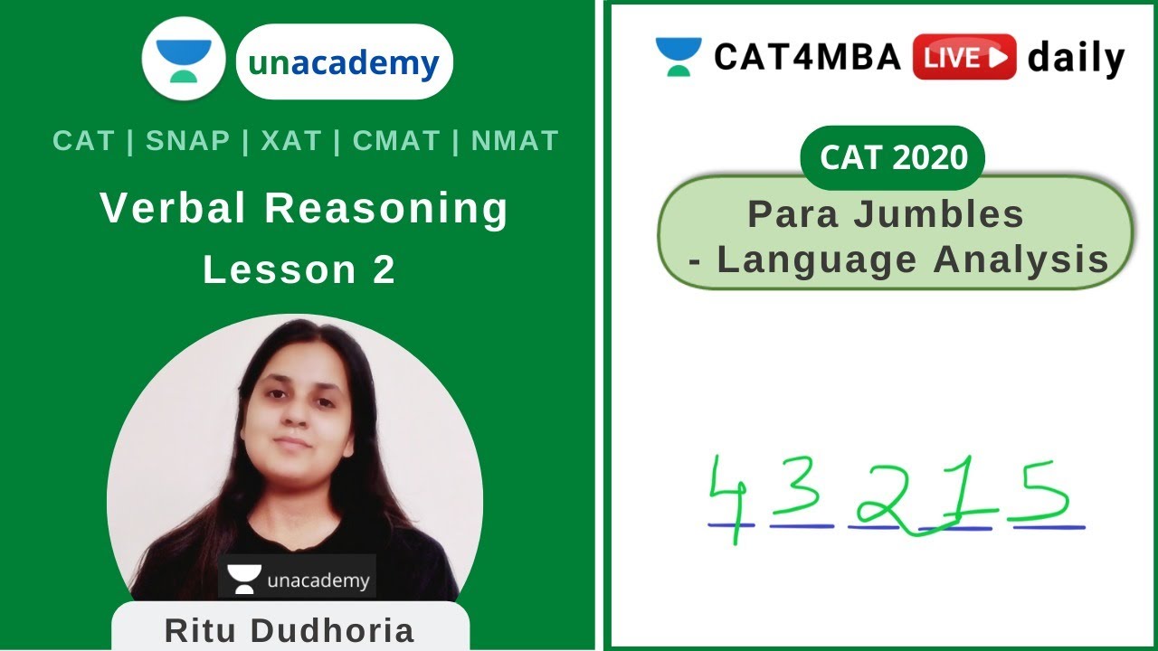 Para Jumbles Lesson 1 Logic Analysis Verbal Ability l Unacademy