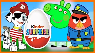 Свинка Пеппа - Щенячий Патруль - Энгри Бёрдс - Киндер Сюрприз. Paw Patrol - Angry Birds - Peppa Pig