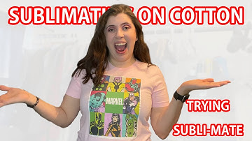 Sublimation on cotton with subli-mate sheets