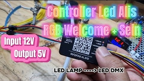 Modul Controller RGB Bluetooth DMX 210 Mode ada welcome light dan running sein