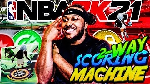 How To Score/Use A 2-Way Scoring Machine NBA 2K21! Fire Ball High Win Streak! DemiGod Build!
