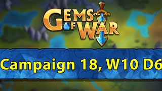 ⚔️ Gems of War, Campaign 18 Week 10 Day 6 | New Defense Boost Troop and Underspire ⚔️