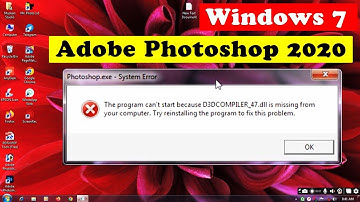 How To Fix d3dcompiler_47.dll is missing photoshop 2020 कैसे ठीक करे