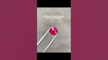 Ruby facet lục yên 1,35ct tự nhiên nguyên bản #iruby