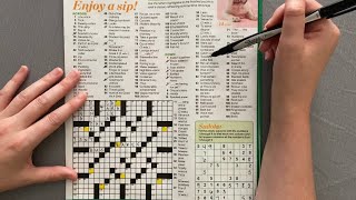 ASMR crossword with me (lofi iPhone mic)
