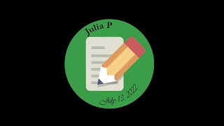 High School Prep Lesson 2022-07-13 at 1pm MST Julia P