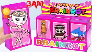 Paper Diyunboxing Ballerina Cappuccina Mystery Box Barbie Italian Brainrot Girls Kpop Blind Box