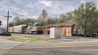4 CSX Trains In Ohio! DPU On Auto Racks Push/Pull Train, Welded Rail Trains In Middletown & Trenton