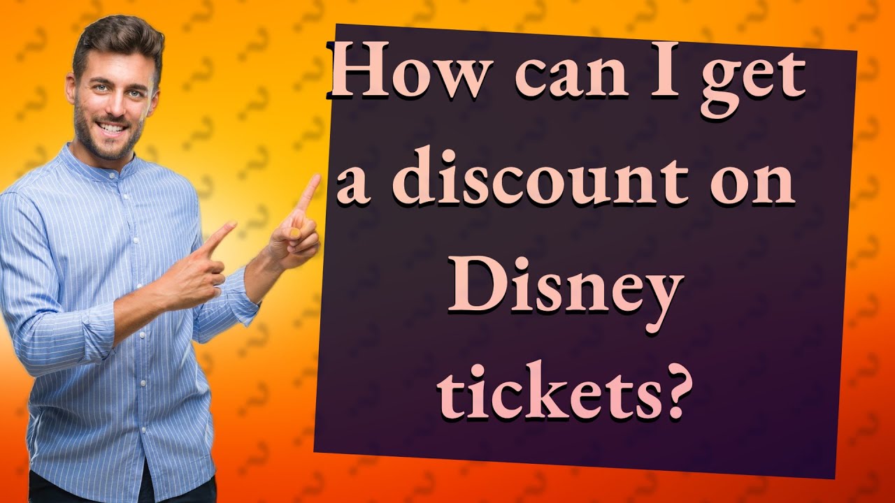 How can I get a discount on Disney tickets? YouTube