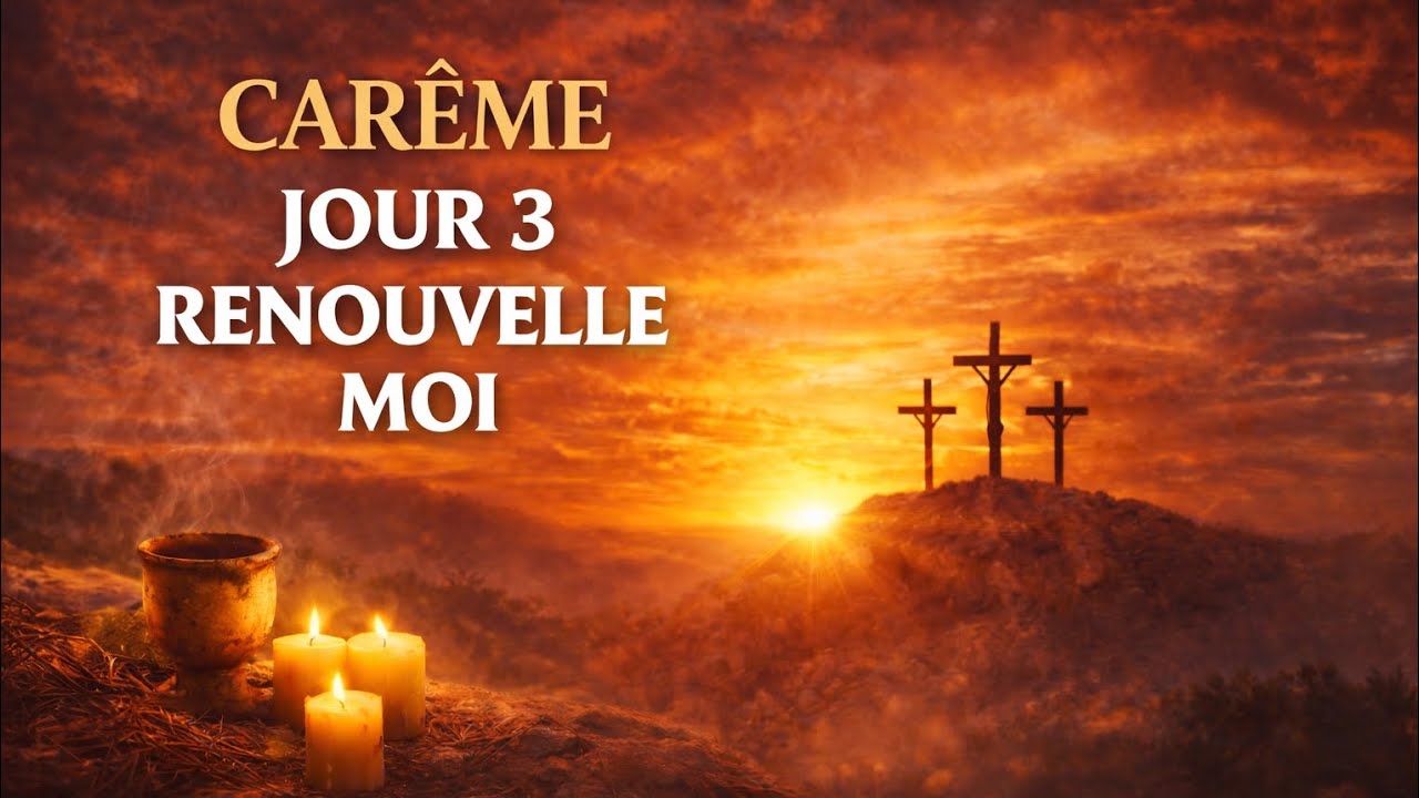 Carême Jour 3 🔥 Seigneur, renouvelle mon cœur | Prière Prophétique Puissante
