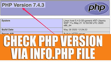 How to check PHP version via info.php file in cpanel?
