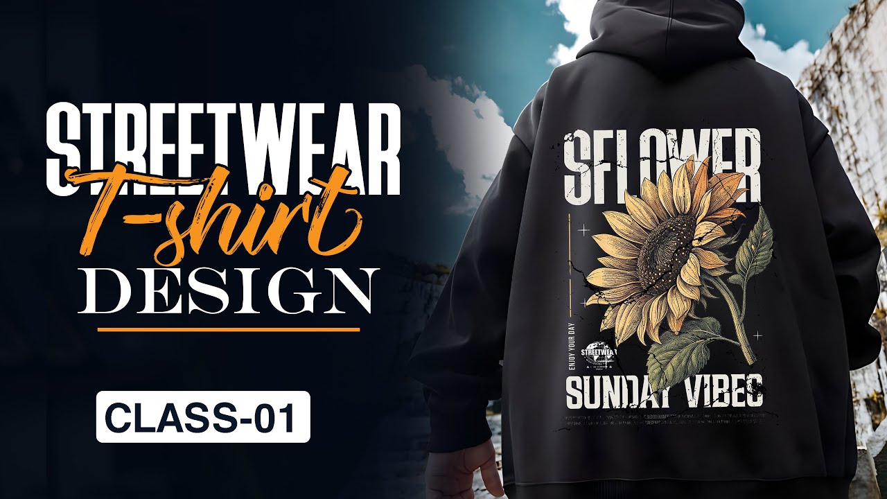 Streetwear T-shirt Design Bangla Tutorial । Class 01 ।