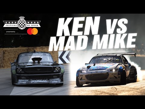 Ken Block v Mad Mike on the Goodwood hill